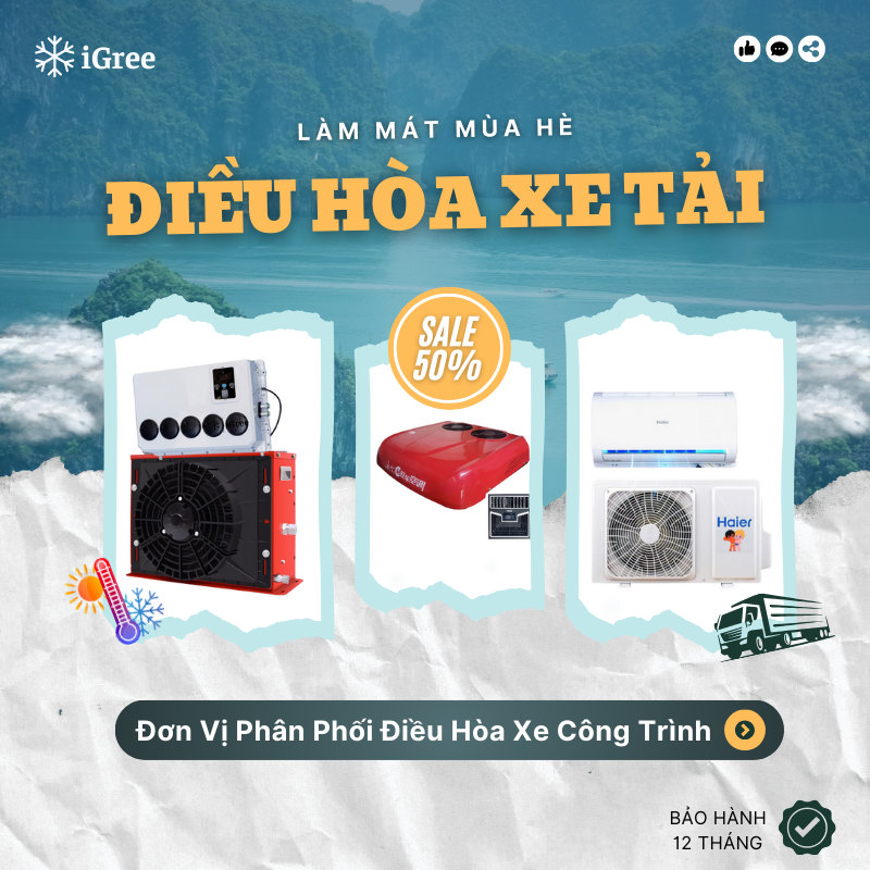 Điều hòa xe tải 12V – Cách chọn loại phù hợp nhất năm 2025